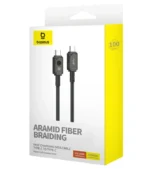 Baseus Cable De Carga Rápida Y Datos Tipo-c A C, 100w, 1m, Negro - Imagen 3
